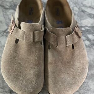 Birkenstock Boston Clog Taupe Size 39